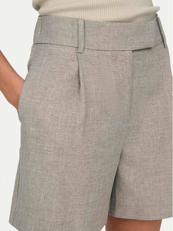 ONLY ONLY Bavlnené šortky Linda 15283727 Sivá Wide Leg