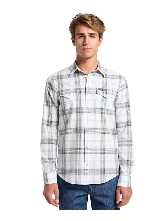 Lee Lee Camicia 112363912 Verde Regular Fit