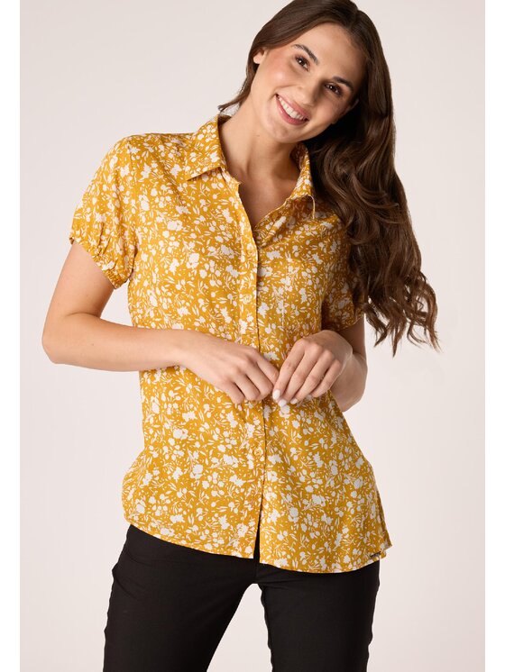 QUIOSQUE QUIOSQUE Blúzka QUIOSQUE 2LK002312 Žltá Regular Fit