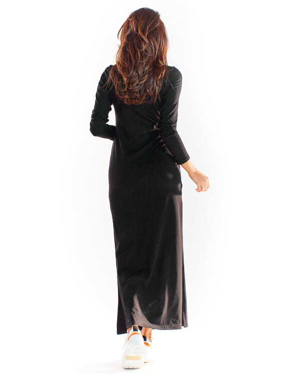 Infinite You Infinite You Sukienka letnia M229 Czarny Basic Fit
