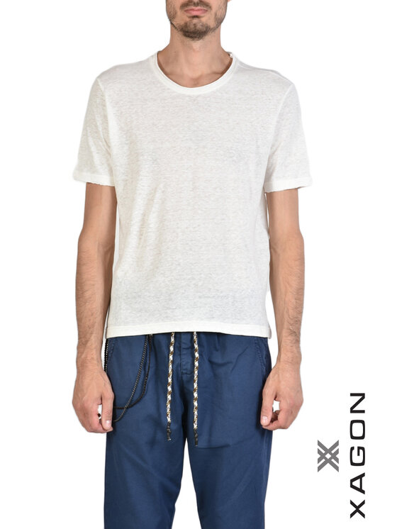 Xagon Xagon T-shirt P2308 2JX 2405 Écru Regular Fit