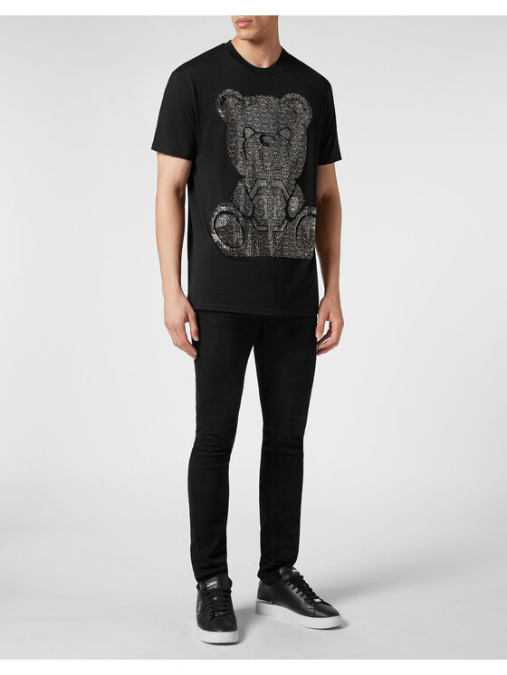 PHILIPP PLEIN PHILIPP PLEIN T-Shirt 457 Czarny Regular Fit