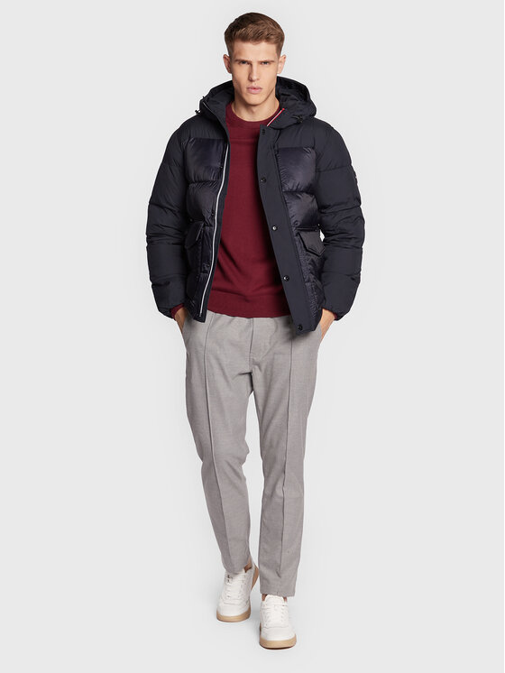 Tommy Hilfiger Tommy Hilfiger Zimska jakna MW0MW28723 Tamnoplava Regular Fit