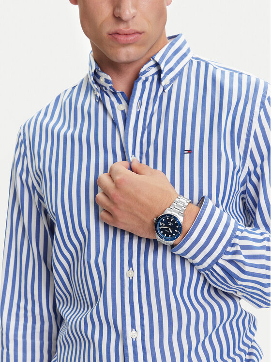 Fossil Fossil Pulkstenis Blue FS6029 Sudraba