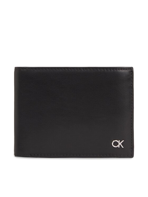 Calvin Klein Velika moška denarnica Metal Ck K50K511689 Črna