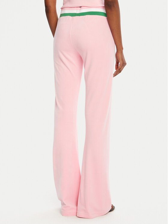 Juicy Couture Juicy Couture Spodnie dresowe Velour JCWBJ225352 Różowy Regular Fit