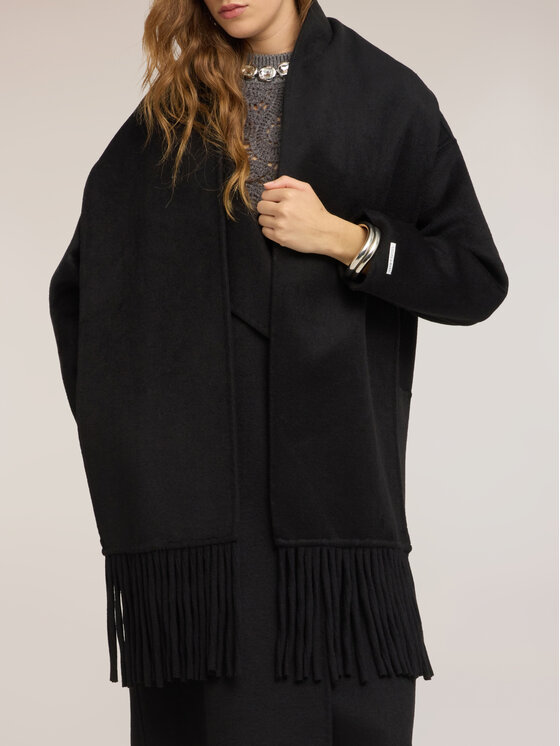 Motivi Motivi Cappotto invernale 0021W000149N033 Nero Over Fit