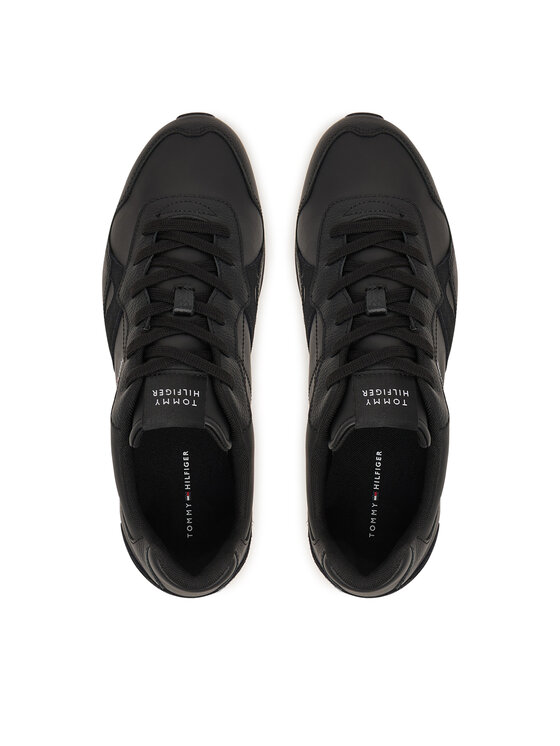 Tommy Hilfiger Tommy Hilfiger Сникърси T Hilfiger Core Lth Runner FM0FM06002 Черен