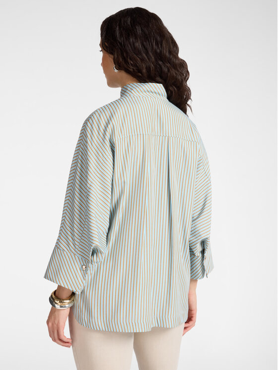 Elena Mirò Elena Mirò Bluzka 2153Z100039N001 Turkusowy Boxy Fit