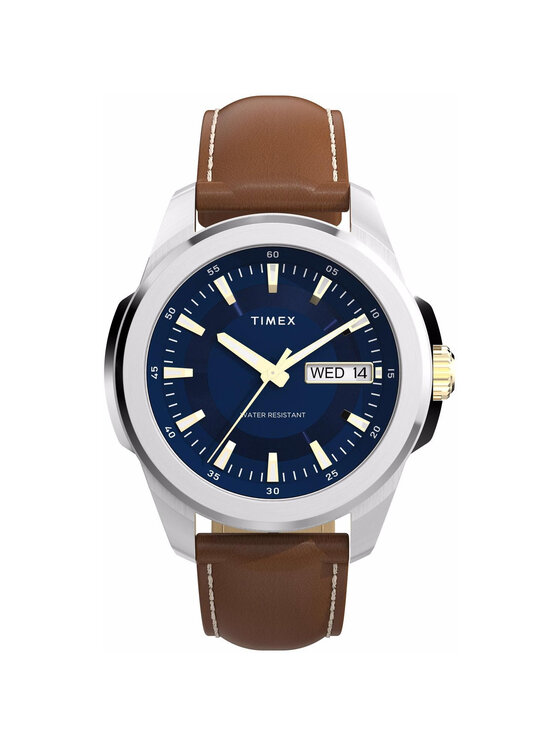 Timex Timex Zegarek TW2Y38100 Brązowy