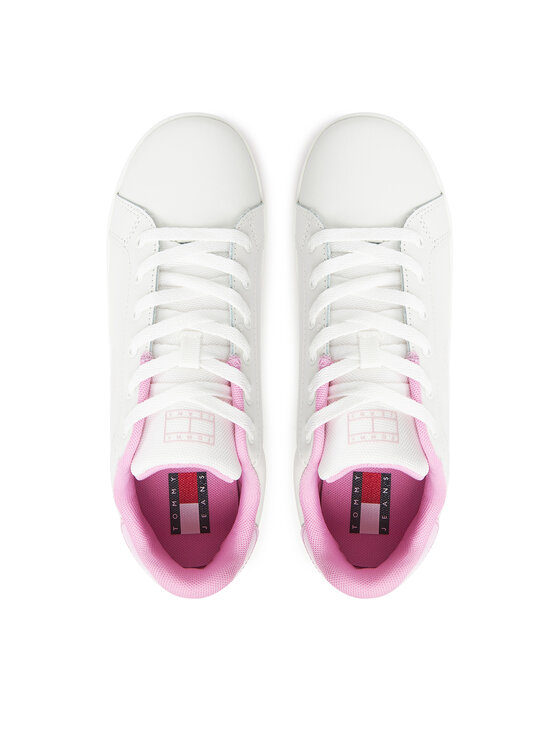 Tommy Jeans Tommy Jeans Sportcipők Tjw Flatform Patent Sneaker EN0EN02864 Ekru