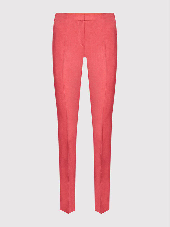 TWINSET TWINSET Spodnie materiałowe 221TT2199 Różowy Cigarette Fit
