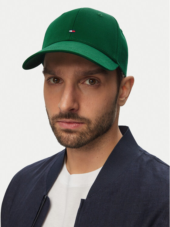 Tommy Hilfiger Tommy Hilfiger Șapcă Th Flag Cotton 6 Panel Cap AM0AM13008 Verde