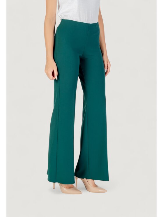 Rinascimento Rinascimento Pantaloni palazzo CFC0125424003 Verde Egg Fit
