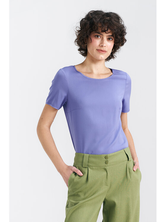 NIFE NIFE Halenka B160 Fialová Regular Fit