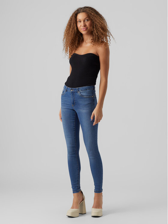 Vero Moda Vero Moda Jeansy Malia 10278825 Niebieski Slim Fit
