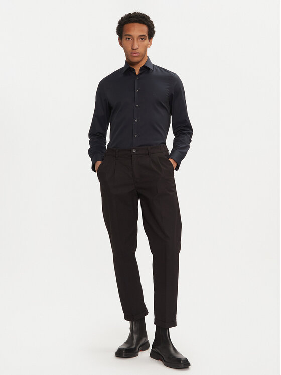 Michael Kors Michael Kors Košile MK0DS01352 Tmavomodrá Regular Fit