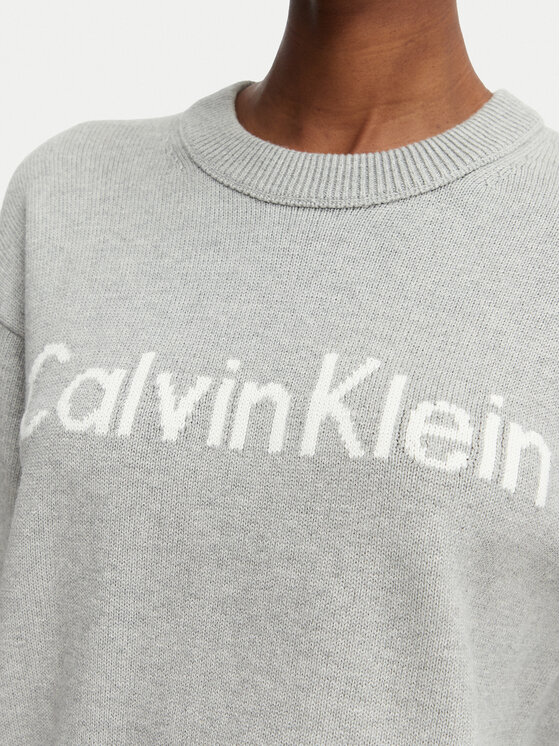 Calvin Klein Jeans Calvin Klein Jeans Džemper LV044G313G Svijetlo siva Regular Fit