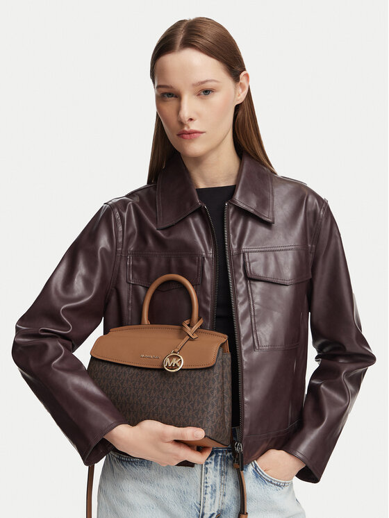 MICHAEL Michael Kors Ročna torba Landry 30T6GX7S1B Rjava