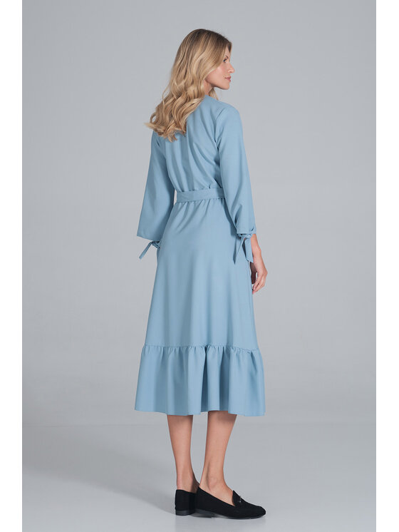 FIGL FIGL Vestito da giorno M840 Celeste Regular Fit