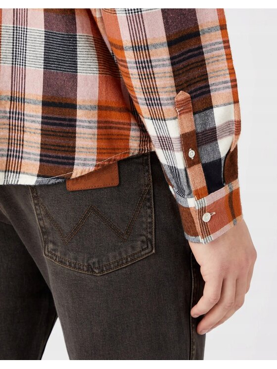 Wrangler Wrangler Koszula 1 Pkt Shirt Kolorowy Relaxed Fit