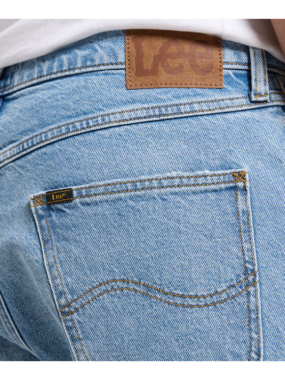 Lee Lee Szorty jeansowe 112363931 Niebieski Regular Fit