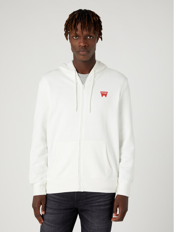 Wrangler Wrangler Суитшърт W664HAW02 112330866 112330866 Бял Regular Fit