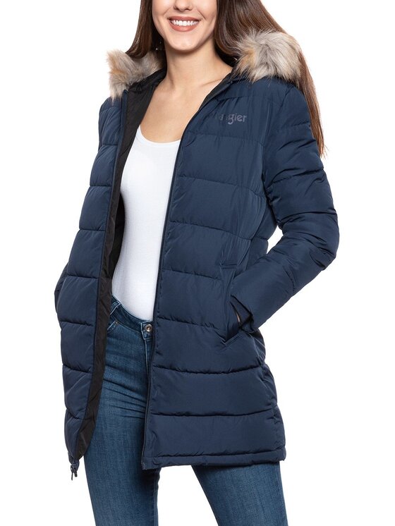Wrangler Wrangler Giacca da donna LONG PUFFER Blu Slim Fit