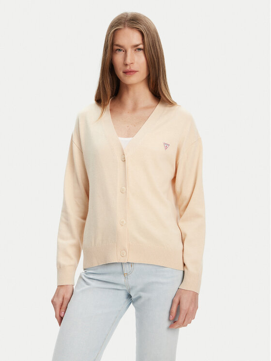 Guess Jeans Guess Jeans Pulover 168521 Bej Classic Fit