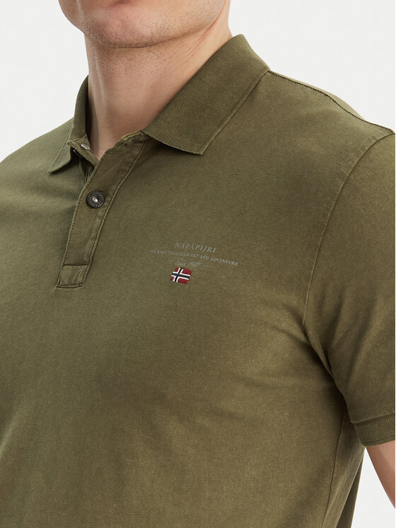 Napapijri Napapijri Polo Elbas NP0A4GB4 Zaļš Regular Fit