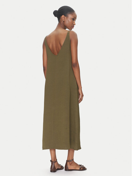 ViCOLO ViCOLO Sukienka letnia TD0758 Khaki Regular Fit