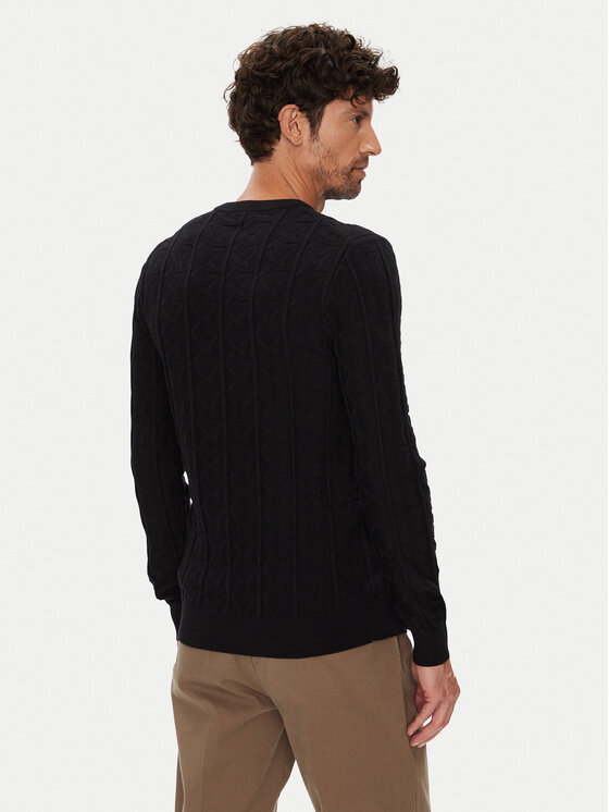 Guess Guess Sweter M5YR07 Z3FC2 Czarny Regular Fit