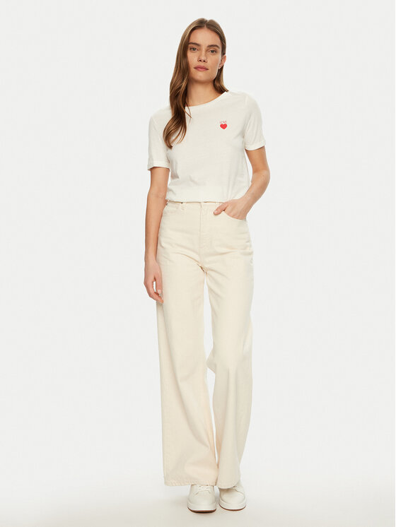 JDY JDY Marškinėliai Kitty 15318845 Balta Regular Fit