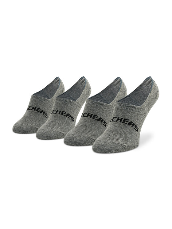 Skechers Skechers Set di 2 paia di pedulini unisex SK44008 Grigio