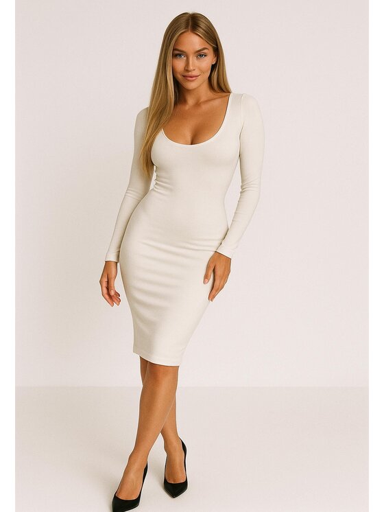 Nudyess Nudyess Vestito di maglia Verve mimi Beige Fitted Fit