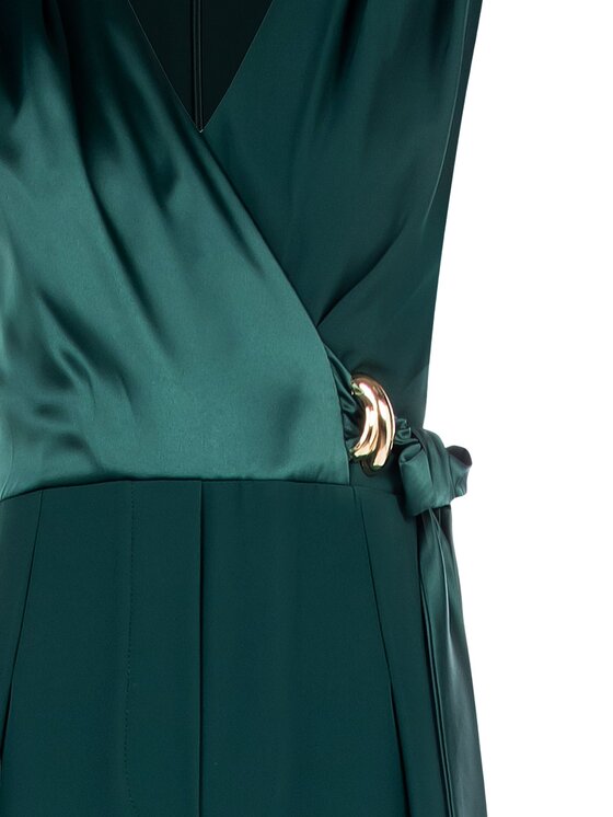 Rinascimento Rinascimento Jumpsuit Tuta Incrocio Jumpsuit Verde Regular Fit