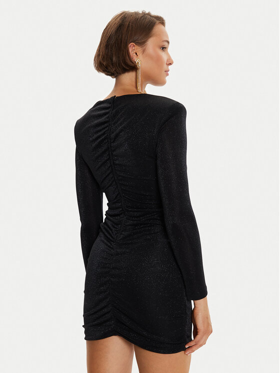 Simona Corsellini Simona Corsellini Sukienka koktajlowa A24CEAB052 Czarny Slim Fit