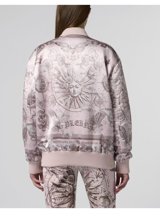 PHILIPP PLEIN PHILIPP PLEIN Kurtka bomber 29803 Różowy Regular Fit