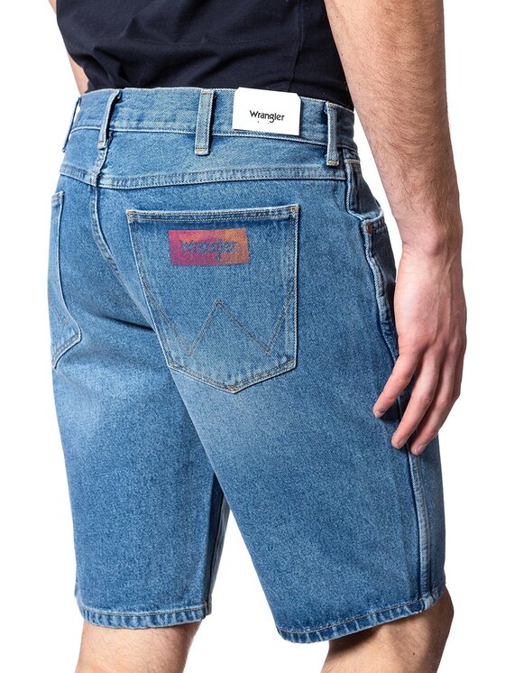 Wrangler Wrangler Pantaloncini di jeans DENIM SHORT Blu Regular Fit