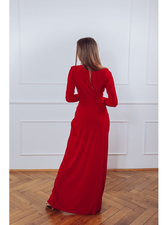 Aurora Aurora Sukienka koktajlowa Brigette Czerwony Curvy Fit