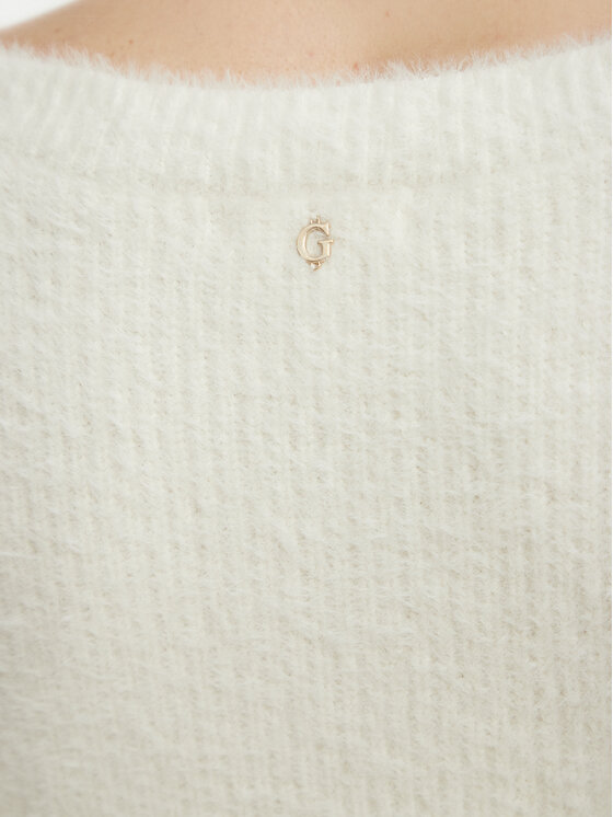 Guess Guess Vestito di maglia W6BK89 Z1921 Crema Regular Fit