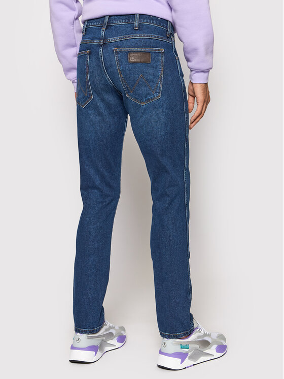 Wrangler Wrangler Džinsi Larston W18SU551Q 112141221 Tumši zils Slim Taper Fit