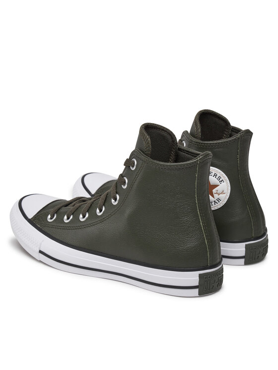 Converse Converse Trampki Chuck Taylor All Star Faux Leather Hi A09481C 371 Zielony