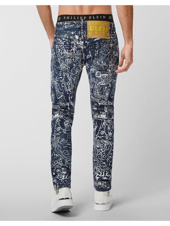 PHILIPP PLEIN PHILIPP PLEIN Jeansy 917 Světle modrá Straight Leg