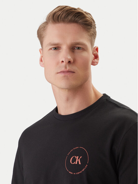 Calvin Klein Jeans Calvin Klein Jeans Tričko LV04RF801G Čierna Regular Fit