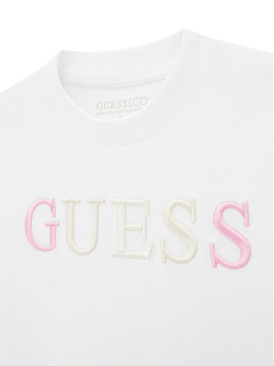 Guess Guess Tricou J6RI11 KCNQ4 Alb Oversize