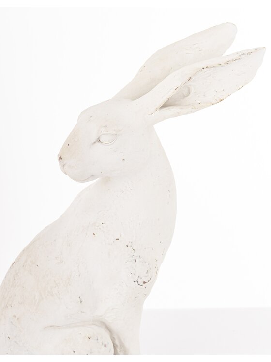 MIAhome MIAhome Figurka siedzący królik 26x19x9,5 cm ALBUS-3 Biały