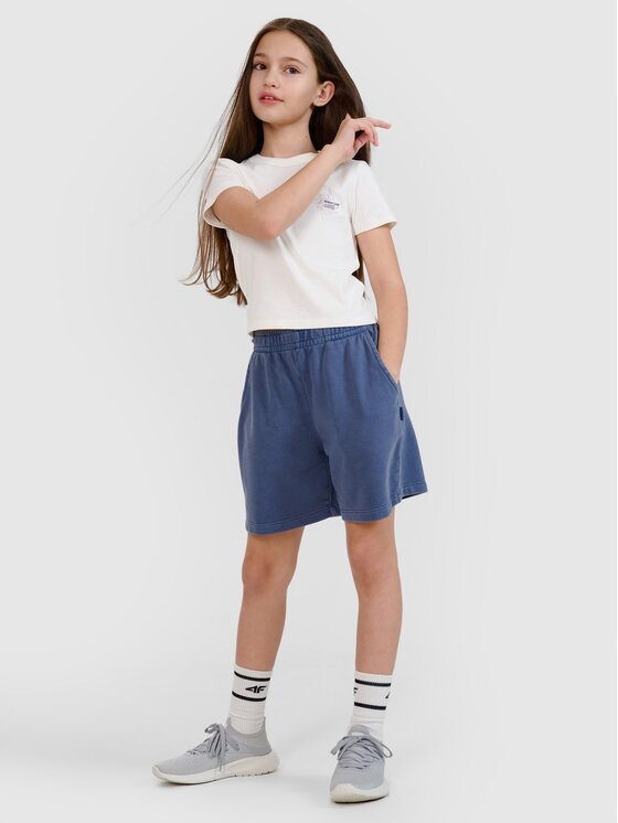 4F 4F Szorty sportowe 4FJWspring_summer_2025TSHOF483 Niebieski Regular Fit