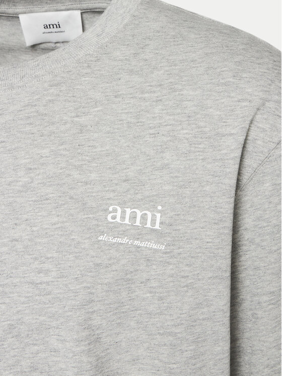AMI Paris AMI Paris Tričko UTS024.726 0951 Sivá Regular Fit