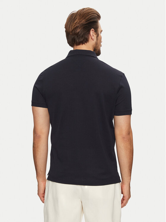 Tommy Hilfiger Tommy Hilfiger Polo Icon Graphic MW0MW37516 Granatowy Regular Fit